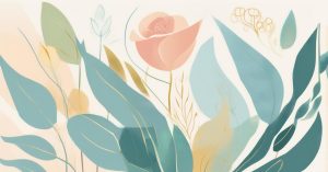 - Subtle, ethereal light effects, like a gentle glow or soft rays, emanating from the plant/flower.